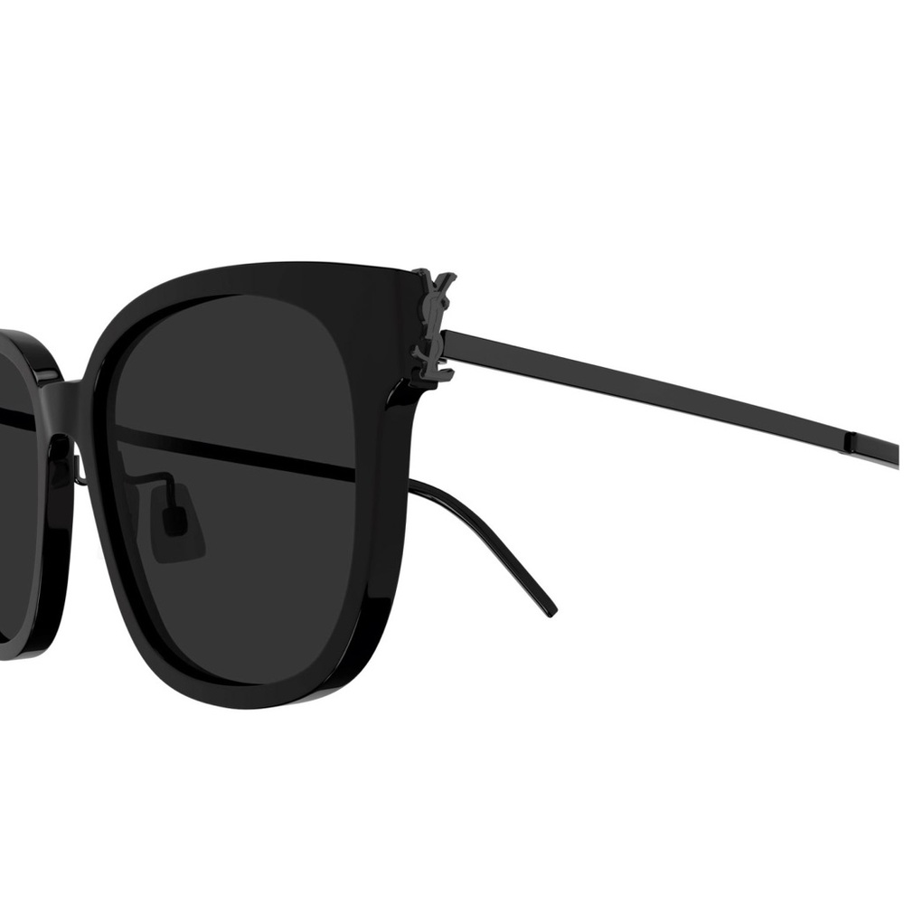 YSL Iconic Monochrome Black Thin Frame & Hardware Sunglasses - Picture 5 of 10